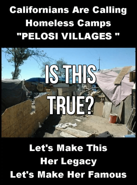 Is the Pelosi Village Image Real?